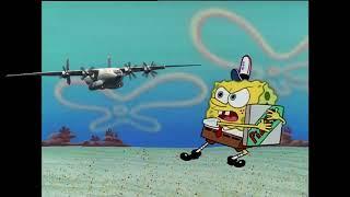 Antonov AN-22 Antei tries to take pizza from Spongebob.