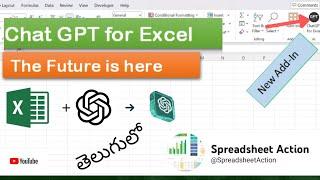 Add-In Chat GPT in Excel |AI FORMULAS| |Chat GPT in Excel| | Chat GPT with Excel|