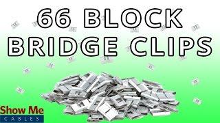 Bridge Clips for 66 Wiring Block - Quickly Connect Phone & Data Lines #2603