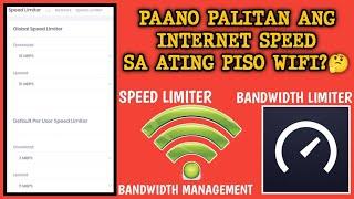 PAANO MAGPALIT NG INTERNET SPEED SA ATING PISO WIFI? | SPEED LIMITER | BANDWIDTH LIMITER | ONDONG TV