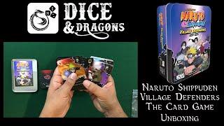 Dice and Dragons - Naruto Shippuden Villager Defenders The Card Game Unboxing