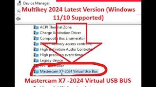 How to install Multikey 2024 in Windows 11 (Mastercam /Solidcam)