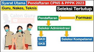 Syarat Utama Pendaftaran CPNS dan PPPK 2023 Seleksi Tertutup PPPK Guru, Teknis dan NAKES