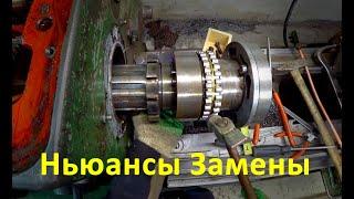 Замена шпиндельных подшипников на токарном станке 16к20 | Lathe spindle bearing replace