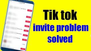 Tiktok invite Not canceled problem solve || Tik tok friends contact invite Remove