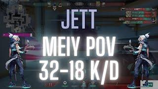DFM Meiy POV Jett on Abyss 32-18 K/D (VALORANT Pro POV)