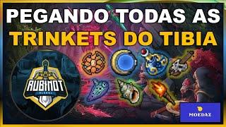 PEGANDO TODAS AS TRINKETS DO TIBIA | TUTORIAL COMPLETO - RUBINOT