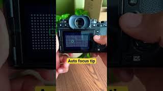 #fujifilm Autofocus tip #shorts#fuji#xt4