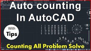 auto numbering in autoCAD|| auto count in text|| tcount|| Auto counting number||AutoCAD ,annexit