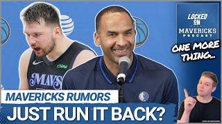 Nico Harrison Said the Mavs Will Just Run It Back?! | Dallas Mavericks Rumors | ONE MORE THING