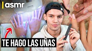 ASMR español roleplay te hago las uñas para dormir