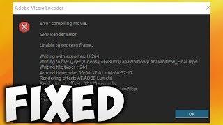 How To Fix Adobe Premiere Pro Error Compiling Movie (Easy Solution)