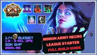 [3.24 RDY] FULL BUILD GUIDE - MY 3.24 NECROPOLIS LEAGUE STARTER - MINION ARMY NECROMANCER