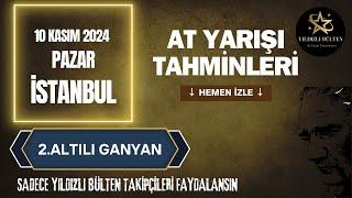 10 Kasım 2024 Pazar İSTANBUL At Yarışı Tahminleri #tjktv