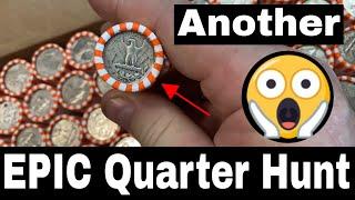 Epic Quarter Coin Roll Hunt - Record Silver Coins and MORE