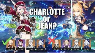 CHARLOTTE VS JEAN TEAM COMPARISON | Which is better for the hydro duo C0Furina x C1Neuvillette