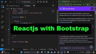 React with bootrap in 5 min | React Bootstrap Tutorial | #reactjs #bootstrap