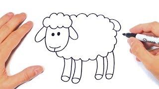 How to draw a Sheep Step by Step | Sheep Drawing Lesson