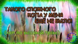 ТАКОГО СЛОЖНОГО КОПА У МЕНЯ ЕЩЁ НЕ БЫЛО! КОП ПО ОЧЕНЬ ВЫСОКОЙ ТРАВЕ МЕТАЛЛОИСКАТЕЛЕМ Rutus Argo NE!