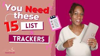 Top 15 Functional Lists & Trackers to Use in Your 2023 Planner!