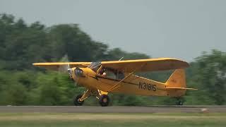 Piper Cub N31815, landing at KHWY 062224