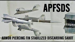 APFSDS long rod penetrator animation and slow motion impacts