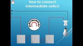 How to connect intermediate switch -intermediate switch#shorts