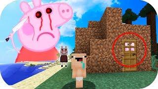 BEBE NOOB VS CREEPYPASTA PEPA LA CERDA MINECRAFT TROLL + ROLEPLAY