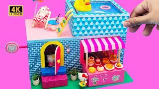 DIY Miniature House : Sweet Bakery, Hello Kitty Magic & Rooftop Pool!