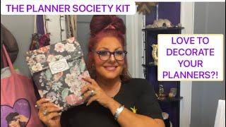  PLANNER SOCIETY KIT! LOVE DECORATING YOUR PLANNERS?