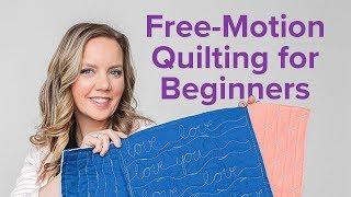 3 Free-Motion Quilting Designs for Beginners | Beginner Quilting Series with Angela Walters