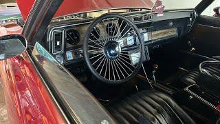 We got the steering wheel installed on the 72 cutlass