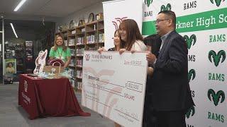 Texas high school senior surprised with full-ride scholarship to Texas Woman's University