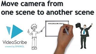 Videoscribe Tutorial 7 | How to use the Camera and move the camera from one scene to another scene