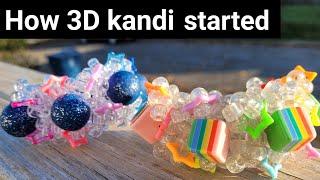 How 3D kandi started ( oldschool rave storytime & 3D ladder kandi tutorial