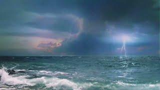 EPIC  OCEAN RAINSTORM THUNDER & RAIN - Relax, Sleep,Focus | Let Go Relax and Heal Sounds