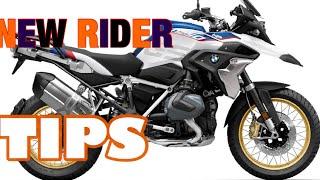 NEW RIDER TIPS #motorcycleriding