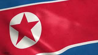 North Korea Flag Animated Flag  - Free HD Stock Footage or purchase 4k