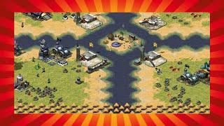 No Crates = Tactical Map in FUNNY BIG MAP 4X - Red Alert 2 Online Multiplayer Gameplay Kikematamitos