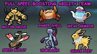 FULL SPEED BOOSTING ABILITY TEAM IS AMAZING ON POKEMON SHOWDOWN !!