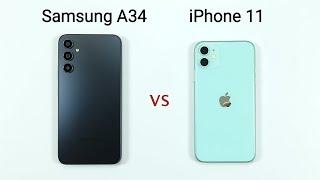 Samsung A34 vs iPhone 11 | SPEED TEST