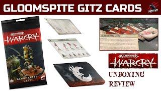 WARCRY GLOOMSPITE GITZ CARD PACK - Unboxing With Fighter Cards, Abilities, Leaders