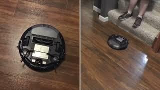 Roombas falling down the stairs and dying