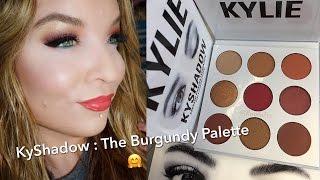 Kylie Cosmetics : KyShadow : The Burgundy Eyeshadow Palette : Review, Demo, Swatches