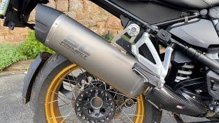 SC Project "Adventure" exhaust for BMW R1250GS, full installation video and test ride  