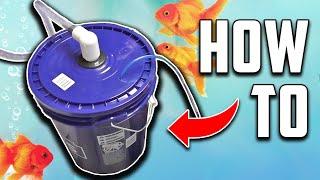 Easy DIY Aquarium Bucket Fish Tank Filter