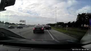 Driver cuts off exit lane gets pulled by undercover