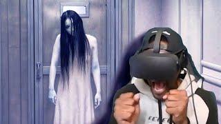 SCARY HAUNTED Virtual Reality - Hilariously FUNNY REACTIONS 