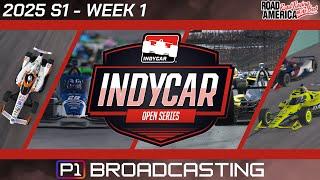 IndyCar Series Mon Night Top Split | ROAD AMERICA | 2025s1 W1 | iRacing Broadcast