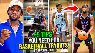 5 TIPS YOU NEED FOR BASKETBALL TRYOUTS